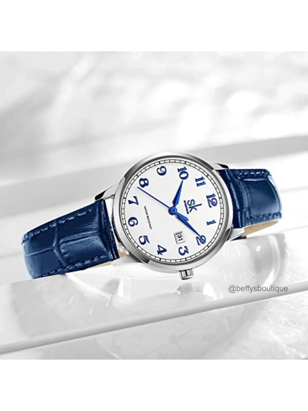 Women's Classic Analog Watch Genuine Leather Strap Japanese Quartz Movement